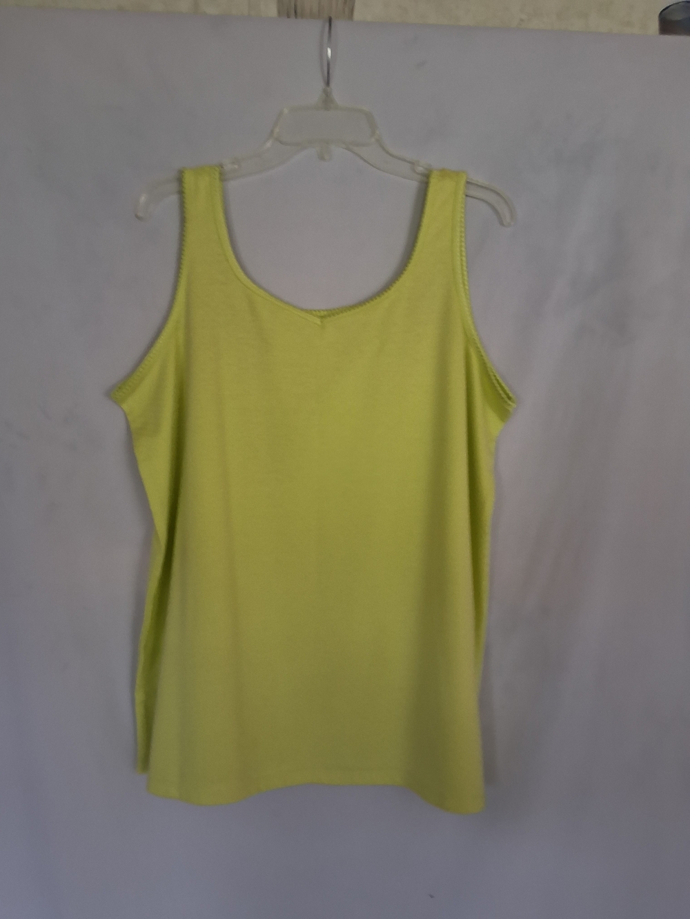Fashion Bug Lemon Yellow Scoop Neck Tank Top